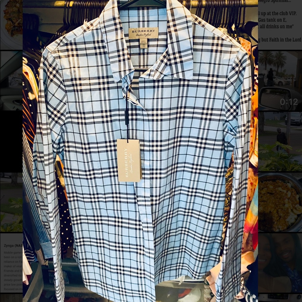 Burberry Check Cotton Shirt